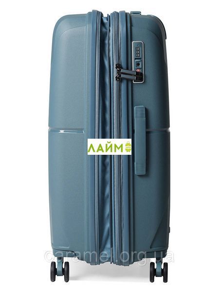 Чемодан малый S полипропилен синий 55х40х21(+5)см/47л/2.6кг/Airtex 245 245-20  blue фото
