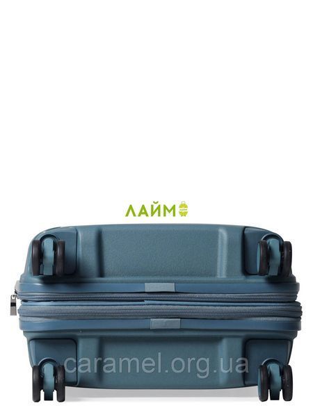 Чемодан малый S полипропилен синий 55х40х21(+5)см/47л/2.6кг/Airtex 245 245-20  blue фото