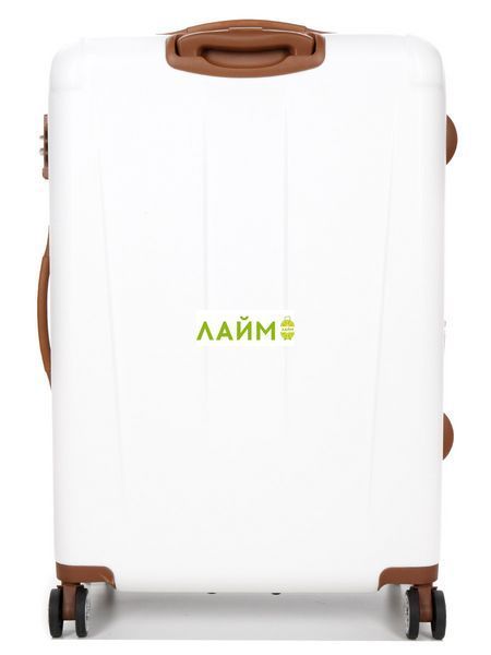 Чемодан большой L поликарбонат белый 75х50х32+5/125л/4.8кг/Airtex 949 949-28 white фото