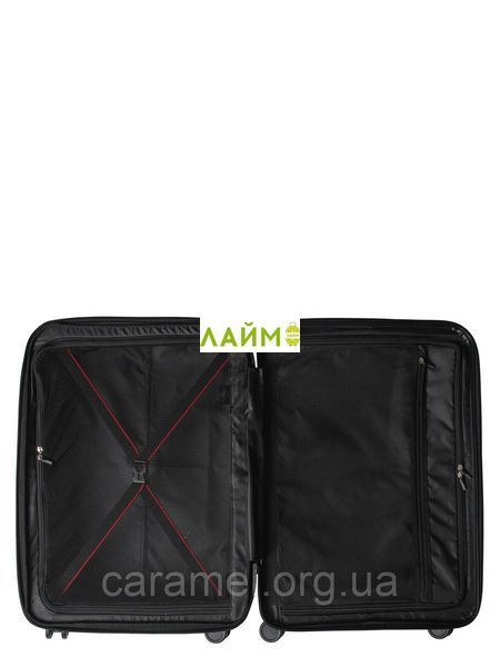 Валіза мала S поліпропілен чорна 55х40х21(+5)см/47л/2.6кг/Airtex 245 245-20 black фото