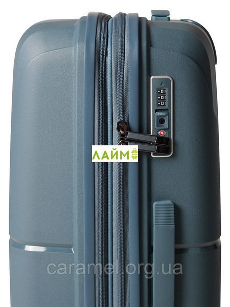 Чемодан малый S полипропилен синий 55х40х21(+5)см/47л/2.6кг/Airtex 245 245-20  blue фото