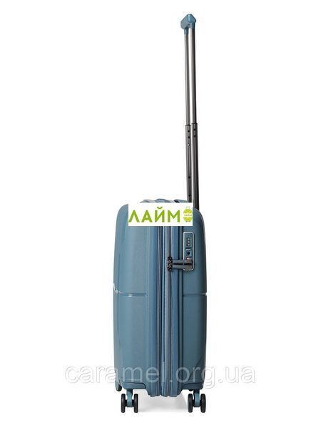 Чемодан малый S полипропилен синий 55х40х21(+5)см/47л/2.6кг/Airtex 245 245-20  blue фото