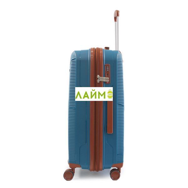 Валіза середня М поліпропілен синя 66х44х28+5/80л/3.6кг/Worldline 293 293-24 blue фото