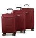 Набор чемоданов Франция (L M S-3шт) ткань красный/Airtex 825 825-(LMS-3) red фото