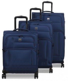 Набор чемоданов Франция (L M S-3шт) ткань синий/Airtex 6900 6900-(LMS-3) blue фото