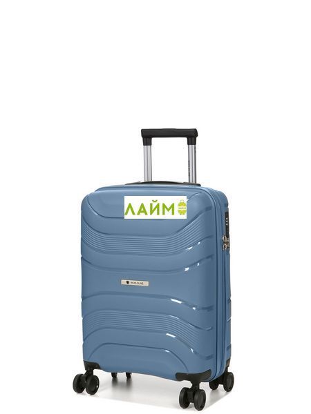 Чемодан малый S полипропилен синий 54x38x22см/40л/2.6кг/Worldline 288 288-20 blue фото