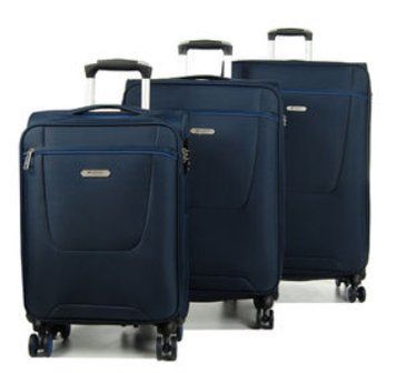 Набор чемоданов Франция (L M S-3шт) ткань синий/Airtex 825 825-(LMS-3) blue фото