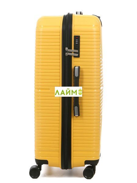 Валіза середня М поліпропілен жовта 65х44х26/62л/3.3кг/Worldline 291 291-24 yellow фото