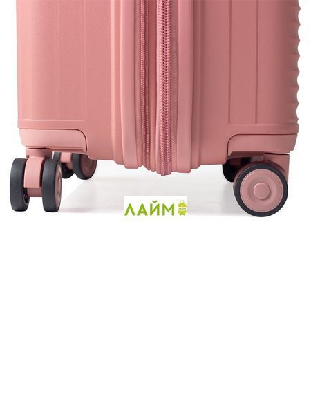 Чемодан средний M полипропилен пудра 66х46х27(+5)см/84л/3.7кг/Snowball 20403-24 rose gold фото