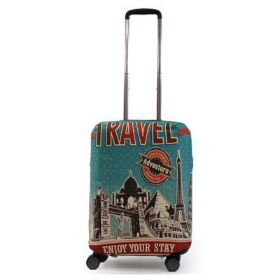 Чехол для чемодана малый S ткань (дайвинг) приключение/Fly 471-20 471-20 adventure фото