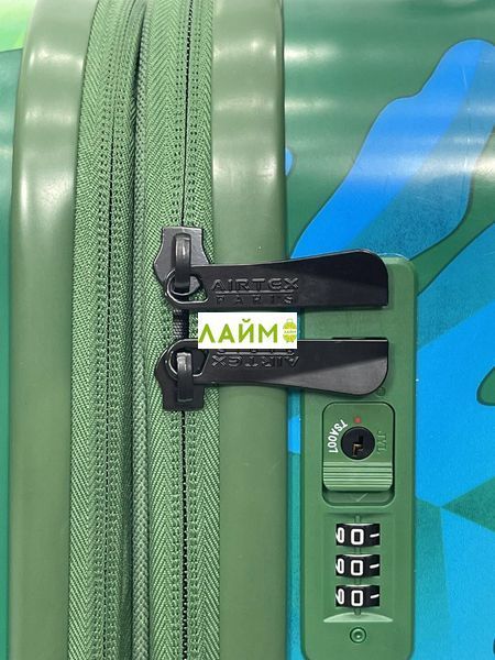 Чемодан средний M поликарбонат зелёный 68х46х27+5/89л/3.8кг/Airtex 970 970-24 green фото
