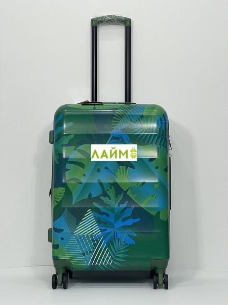 Чемодан средний M поликарбонат зелёный 68х46х27+5/89л/3.8кг/Airtex 970 970-24 green фото