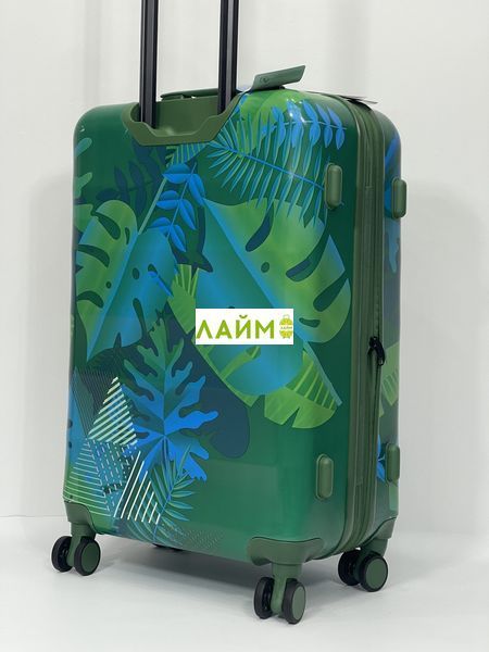 Чемодан средний M поликарбонат зелёный 68х46х27+5/89л/3.8кг/Airtex 970 970-24 green фото