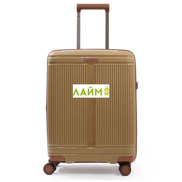 Валіза мала S поліпропілен кава 55х40х25(+5)см/52л/3.2кг/Airtex 241 247-20 coffee фото