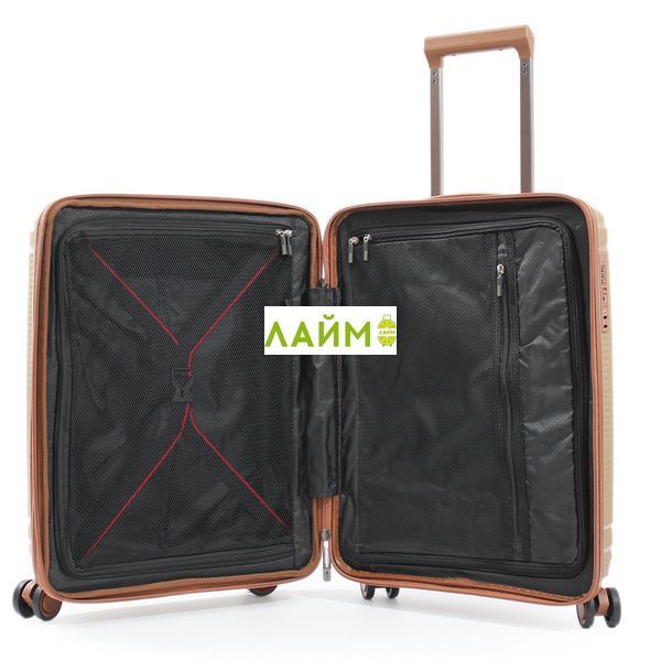 Валіза мала S поліпропілен кава 55х40х25(+5)см/52л/3.2кг/Airtex 241 247-20 coffee фото