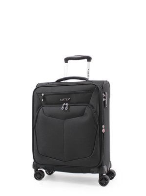 Чемодан ручная кладь S ткань чёрный 55х40х20+5см/43л/2.3кг/Airtex 6903 6903-20 black фото
