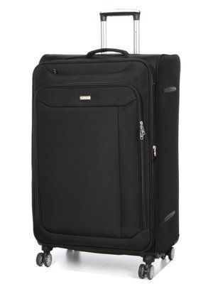 Валіза велика L тканина чорна 77х47х32(+5)см/119л/3.9кг/Snowball 87303 87303-28 black фото