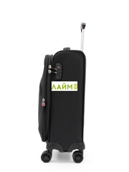 Чемодан ручная кладь S ткань чёрный 55х40х20+5см/43л/2.3кг/Airtex 6903 6903-20 black фото