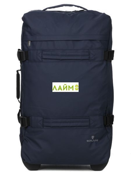 Сумка на колесах велика L синя 70x40x24см/67л/2.6кг/Worldline 853-70 853-70 Blue фото
