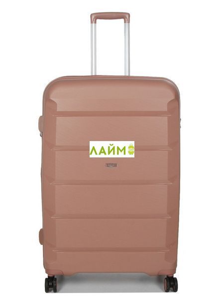 Чемодан Airtex большой L полипропилен пудра 79х52х30(+5)см/131л/5кг 646-28 rose gold фото