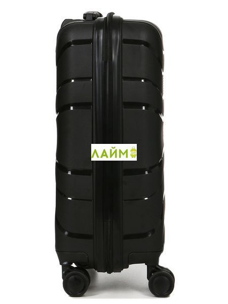 Валіза мала S поліпропілен чорна 54x38x22см/40л/2.6кг/Worldline 288 288-20 black фото
