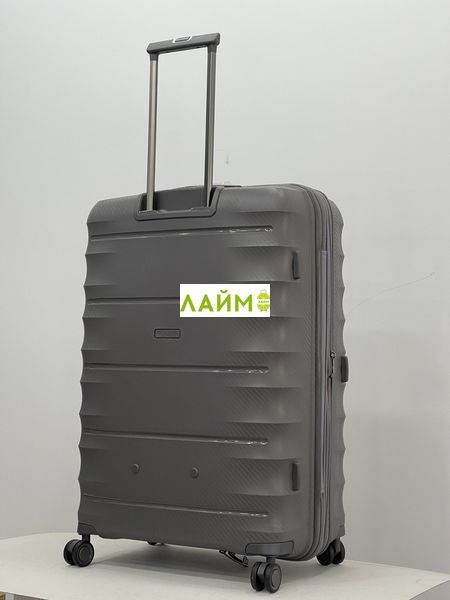 Валіза велика L поліпропілен сіра 77х53х33(+5)см/133л/4.8кг/Airtex 242 242-28 grey фото