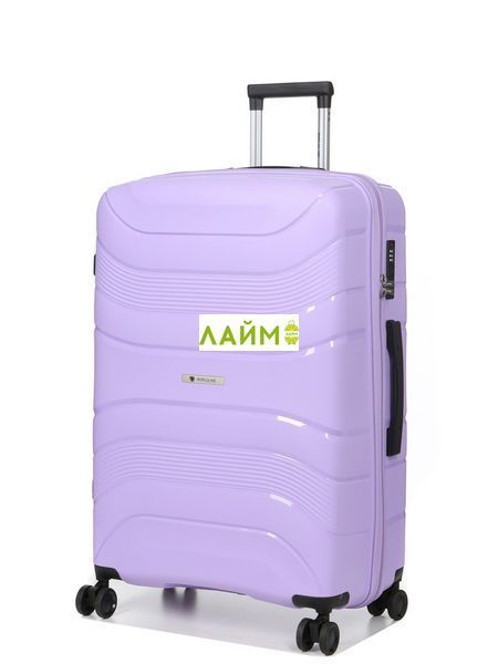 Валіза велика L поліпропілен лаванда 74х49х29/95л/3.9кг/Worldline 288 288-28 purple фото