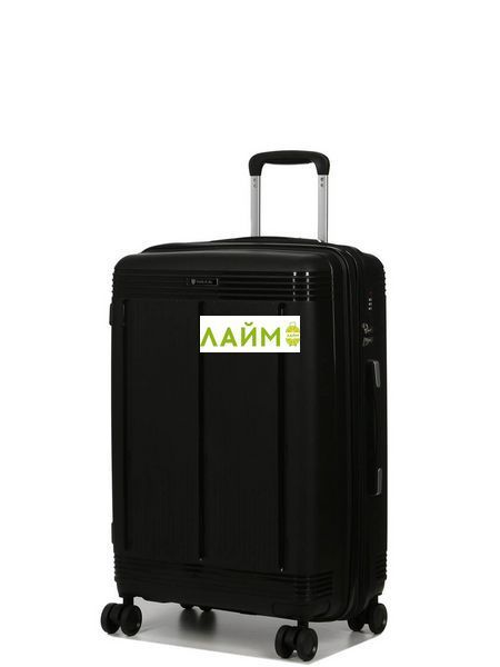 Чемодан средний М полипропилен чёрный 65х43х28+5/72л/3.4кгWorldline292 292-24 black фото