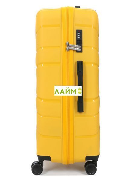 Чемодан большой L полипропилен жёлтый 74х49х29/95л/3.9кг/Worldline 288 288-28 yellow фото