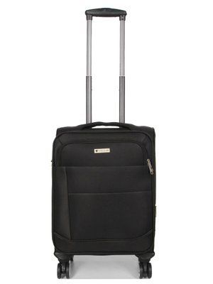 Чемодан малый S ткань чёрный 55х39х24(+5)см/54л/3.2кг/Worldline 620 620-20 black фото