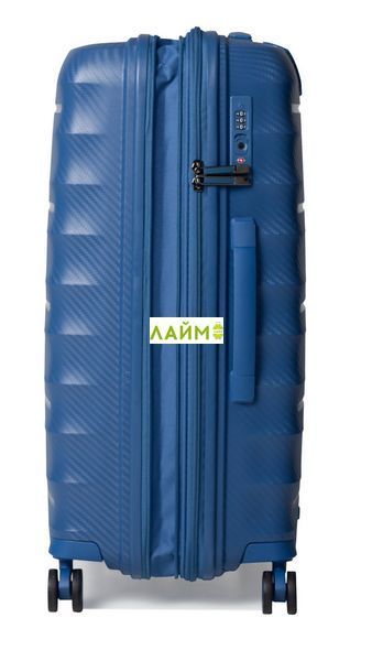 Чемодан средний M полипропилен синий 66х46х28+5см/89л/3.8кг/Airtex 242 242-24 blue фото