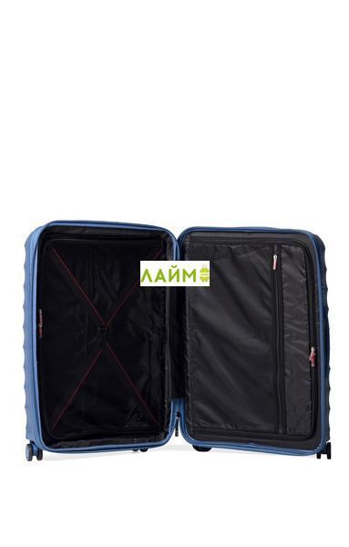 Чемодан средний M полипропилен синий 66х46х28+5см/89л/3.8кг/Airtex 242 242-24 blue фото