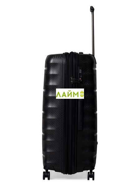 Чемодан большой L полипропилен чёрный 77х53х33+5/133л/4.8кг/Airtex 242 242-28 black фото