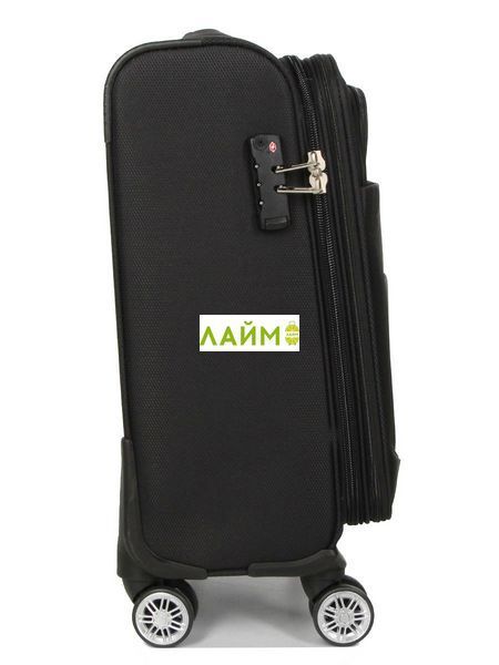Валіза мала S тканина чорна 55х39х24(+5)см/54л/3.2кг/Worldline 620 620-20 black фото