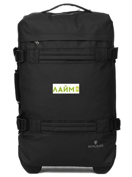 Сумка на колёсах средняя М чёрная 60x37x22/49л/2.4кг/Worldline 853-60 853-60 black фото