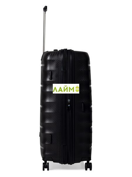Чемодан большой L полипропилен чёрный 77х53х33+5/133л/4.8кг/Airtex 242 242-28 black фото