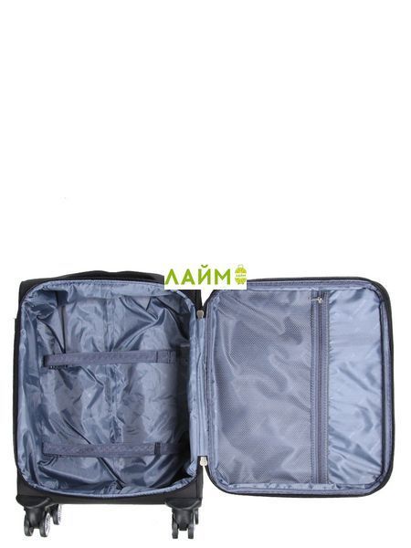 Валіза мала S тканина чорна 55х39х24(+5)см/54л/3.2кг/Worldline 620 620-20 black фото