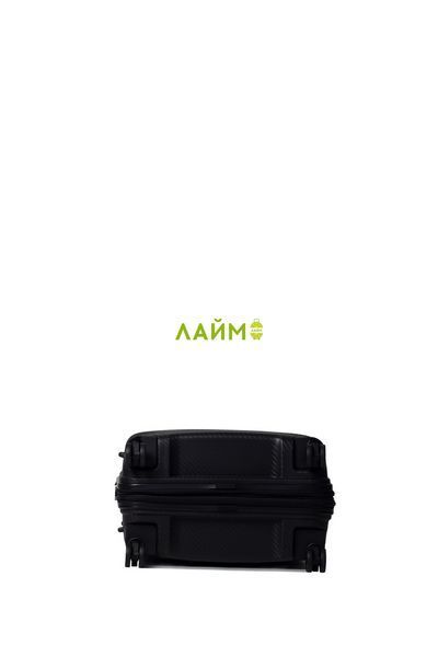 Чемодан средний M полипропилен чёрный 66х46х28+5/89л/3.8кг/Airtex 242 242-24 black фото