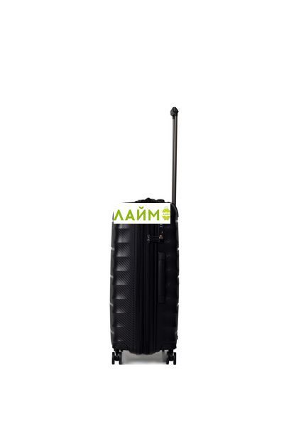 Чемодан средний M полипропилен чёрный 66х46х28+5/89л/3.8кг/Airtex 242 242-24 black фото