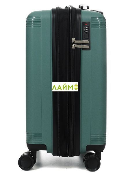 Валіза мала S поліпропілен зелена 55х36х23+5см/47л/2.9кг/Worldline 292 292-20 green фото