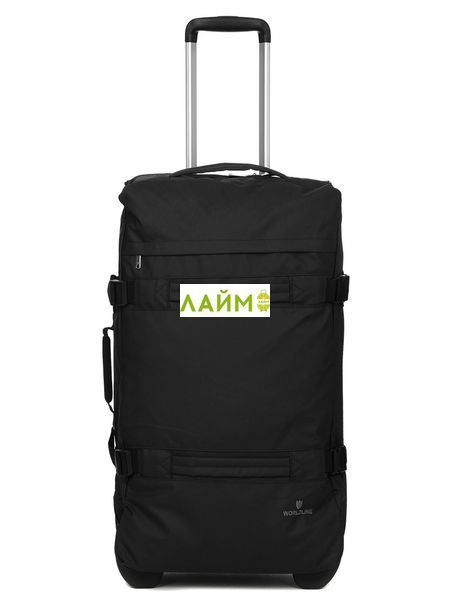 Сумка на колесах велика L чорна 70x40x24см/67л/2.6кг/Worldline 853-70 853-70 black фото