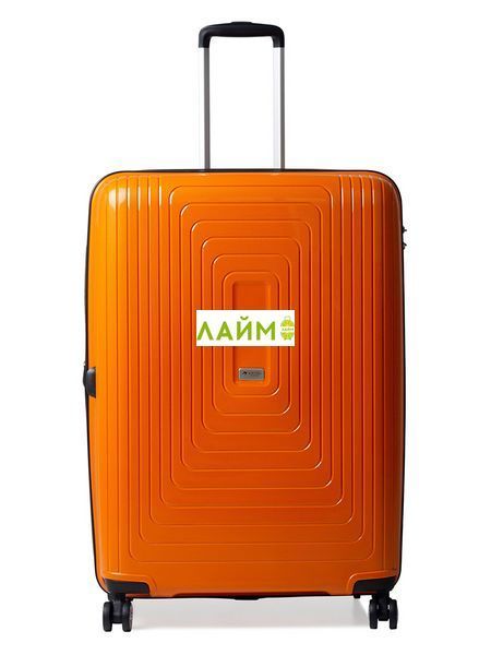 Валіза велика L поліпропілен оранж 78х54х36+5см/153л/4.9кг/Airtex 241 241-28 orange фото