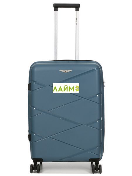 Чемодан средний М полипропилен синий 65х44х28+5/77л/3.4кг/Worldline289 289-24 blue фото