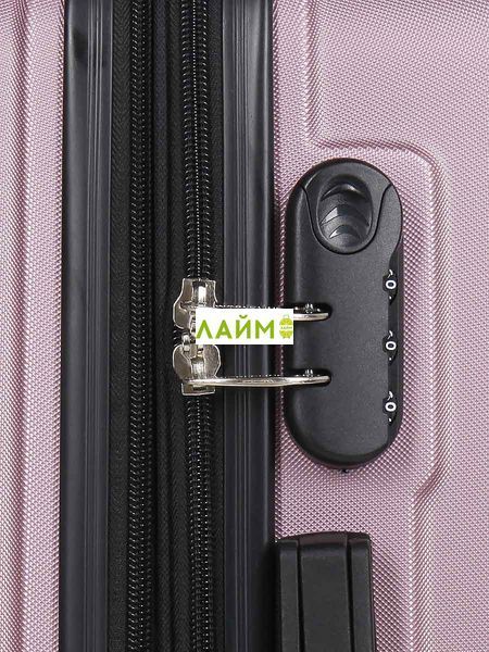 Чемодан Франция средний M розовый 66х42х26+5/74л/3.5кг/Worldline 623 623-24 pink фото