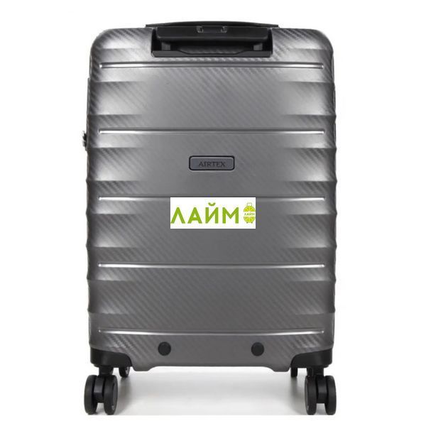 Валіза мала S поліпропілен сіра 55х40х23(+5)см/52л/3.05кг/Airtex 242 242-20 grey фото