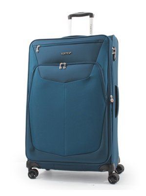 Чемодан большой L ткань синий 79х48х32(+5)см/111л/3кг/Airtex 6903 6903-28 blue фото