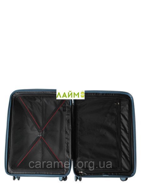 Чемодан большой L полипропилен синий 77х52х31+5/126л/4.4кг/Airtex 245 245-28 blue фото