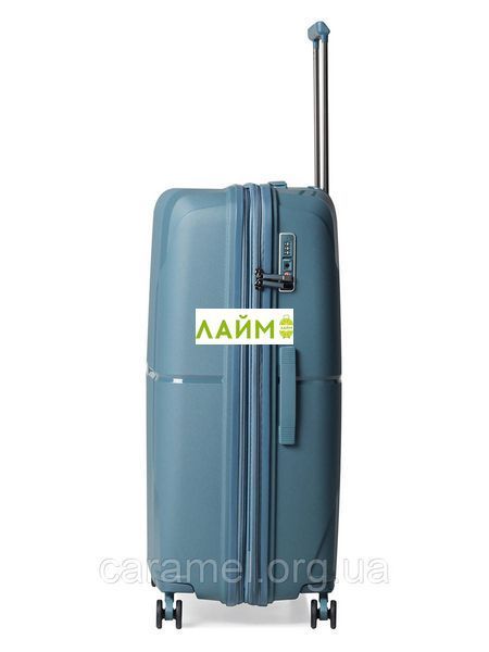 Чемодан большой L полипропилен синий 77х52х31+5/126л/4.4кг/Airtex 245 245-28 blue фото