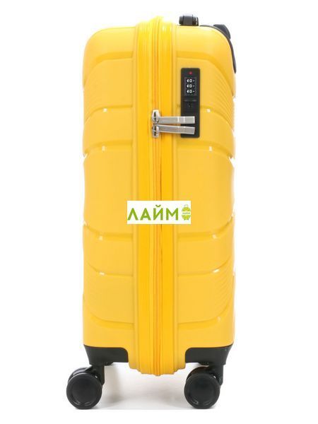 Валіза мала S поліпропілен жовта 54x38x22см/40л/2.6кг/Worldline 288 288-20 yellow фото