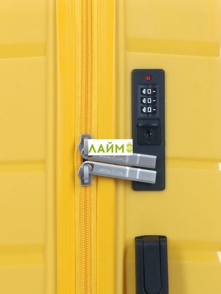 Валіза мала S поліпропілен жовта 54x38x22см/40л/2.6кг/Worldline 288 288-20 yellow фото